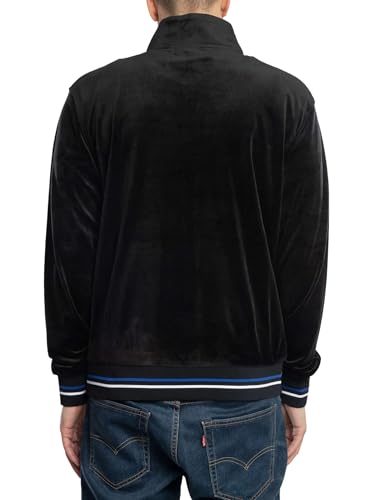 Fila Mens Falken Velour Retro Track Jacket - Black (as8, alpha, l, regular, regular) - Image 4