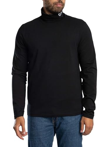 Sergio Tacchini Men's Edwards Roll Neck Jumper, Black, XL - Image 2
