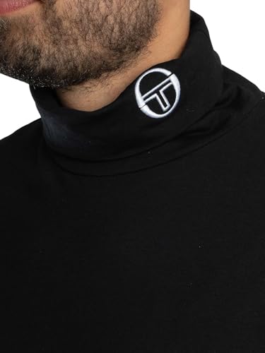 Sergio Tacchini Men's Edwards Roll Neck Jumper, Black, XL - Image 5