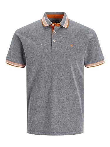 Jack & Jones Men's Jjepaulos Polo Ss Noos Polo Shirt, Navy Blazer/Detail: Neon, M - Image 2