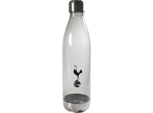 Hy-Pro Officially Licensed Tottenham Hotspur F.C. 1L Water Bottle � PETG Plastic, Reusable, Spurs, 1 Litre, Smokey Design, Lightweight, Leakproof, Great Football Gift Idea, BPA Free
