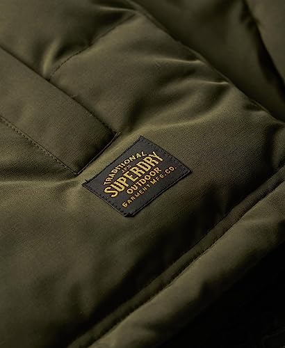 Superdry Men's Hooded Vest Jacket, Surplus Olive Goods, L - Image 3