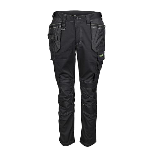 Apache Sudbury Mens Work Trousers | Black UK Size 34W 31L | Lightweight Stretch Comfort Slim Fit | Rip-Stop Fabric | Cargo and Holster Pockets - Image 2