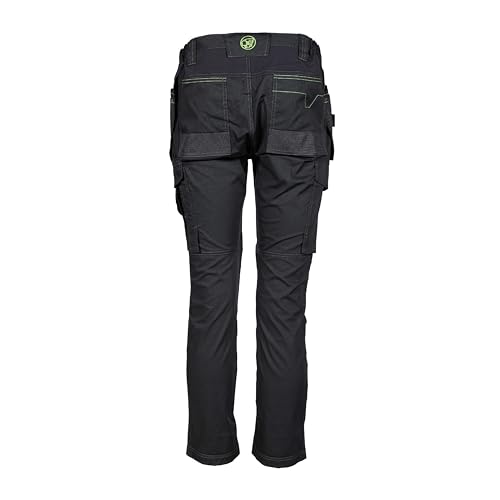 Apache Sudbury Mens Work Trousers | Black UK Size 34W 31L | Lightweight Stretch Comfort Slim Fit | Rip-Stop Fabric | Cargo and Holster Pockets - Image 4