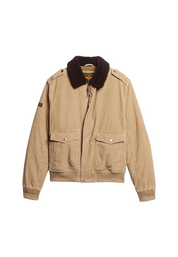 Superdry Men's 70's Cord Borg Collar Jacket, Classic Tan Brown, XL - Image 2