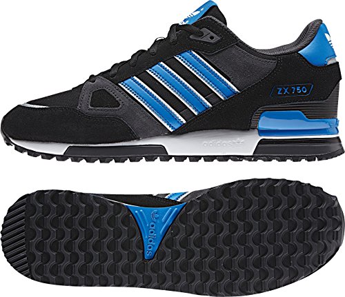 adidas Men's Zx 750' Sneaker, Black, 10 UK