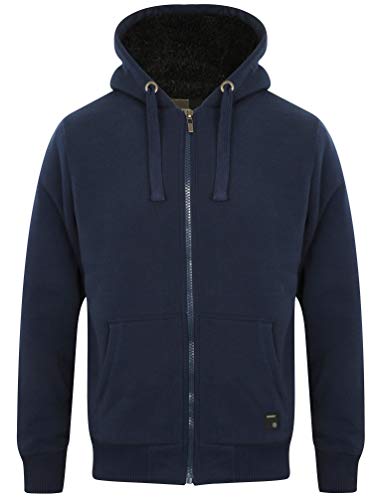 Dissident Bolo 2 Zip Through Hoodie with Borg Lining in Midnight Blue M - Image 2
