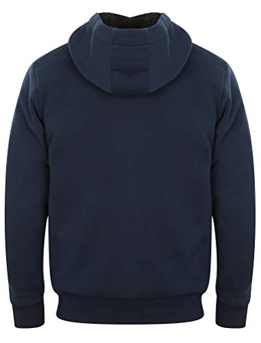 Dissident Bolo 2 Zip Through Hoodie with Borg Lining in Midnight Blue M - Image 5