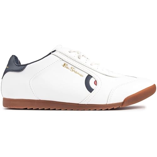 Ben Sherman Mens Target Casual Trainers White 10 UK - Image 2